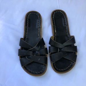 Black Saltwater Slides